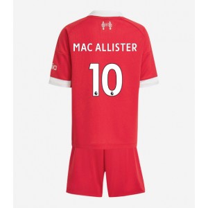 Fotbalové Dres Liverpool Alexis Mac Allister #10 Dětské Domácí Oblečení 2025-26 Krátký Rukáv (+ trenýrky)